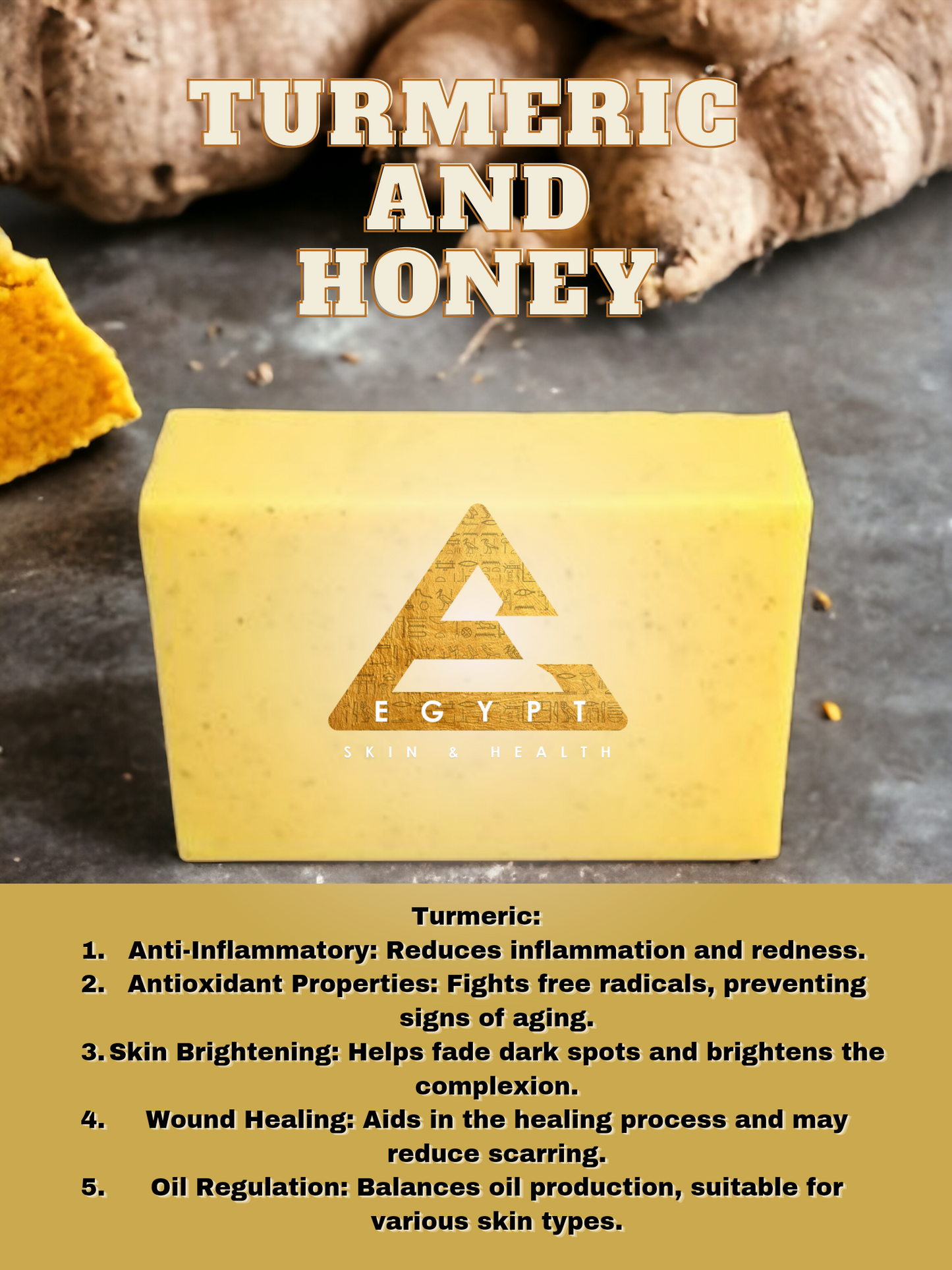 TURMERIC and HONEY (no scent) Face/ Private area